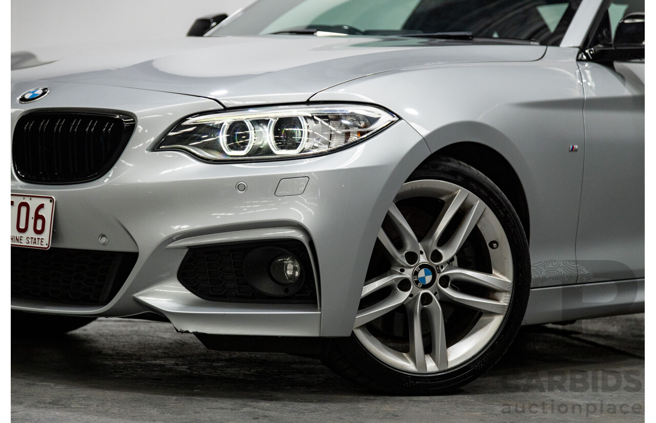 5/2016 BMW 228i M-Sport F22 MY16 2d Coupe Metallic Glacier Silver Turbo 2.0L