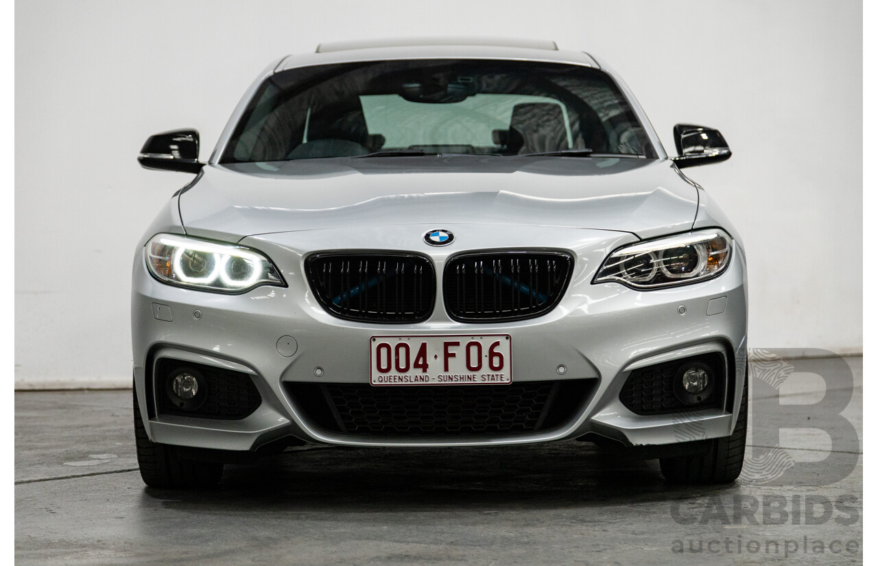 5/2016 BMW 228i M-Sport F22 MY16 2d Coupe Metallic Glacier Silver Turbo 2.0L