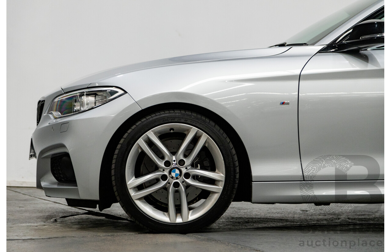 5/2016 BMW 228i M-Sport F22 MY16 2d Coupe Metallic Glacier Silver Turbo 2.0L