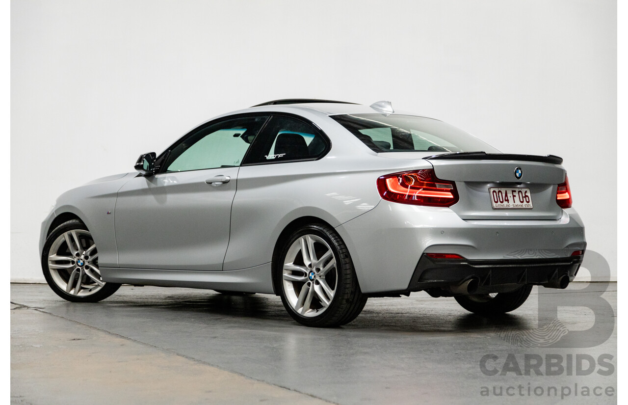 5/2016 BMW 228i M-Sport F22 MY16 2d Coupe Metallic Glacier Silver Turbo 2.0L