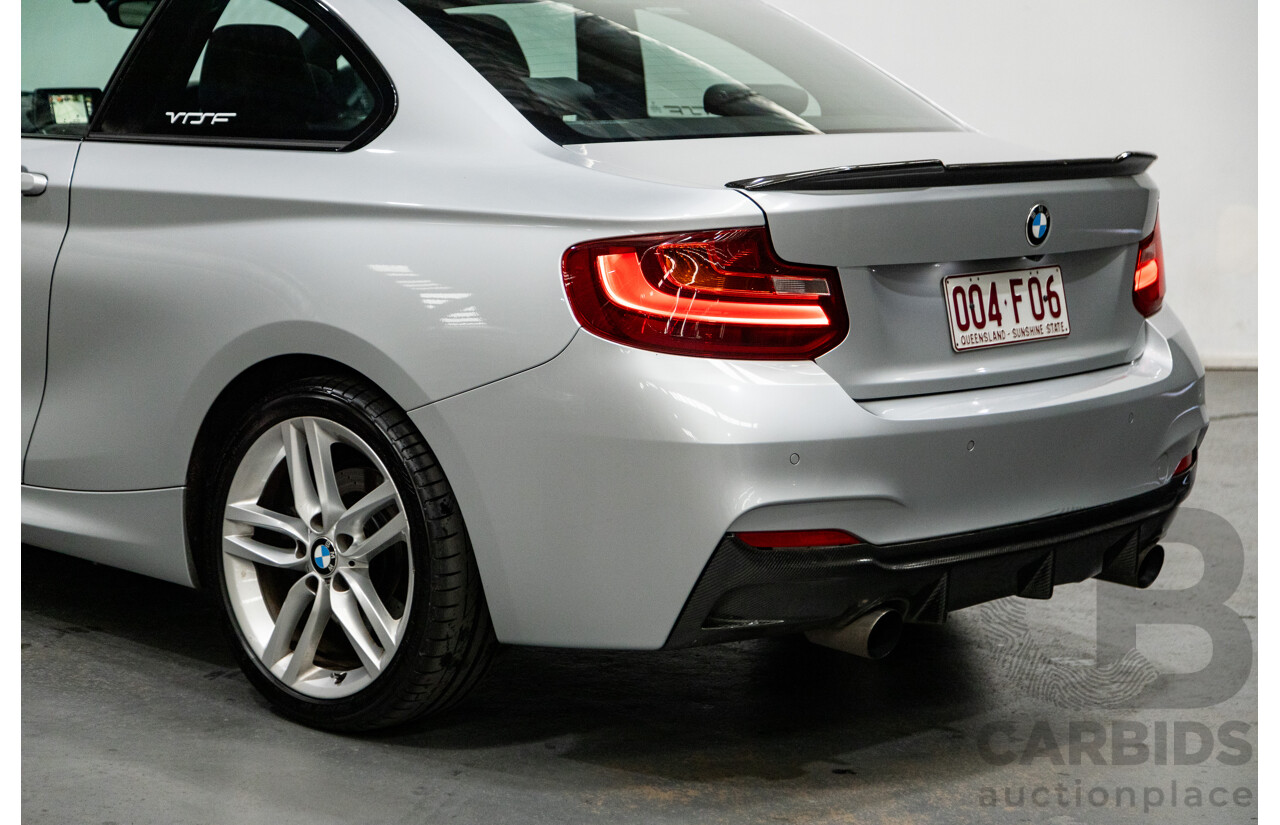 5/2016 BMW 228i M-Sport F22 MY16 2d Coupe Metallic Glacier Silver Turbo 2.0L