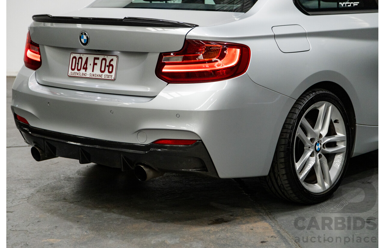 5/2016 BMW 228i M-Sport F22 MY16 2d Coupe Metallic Glacier Silver Turbo 2.0L