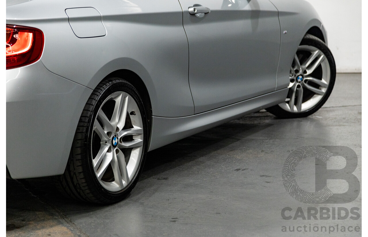 5/2016 BMW 228i M-Sport F22 MY16 2d Coupe Metallic Glacier Silver Turbo 2.0L