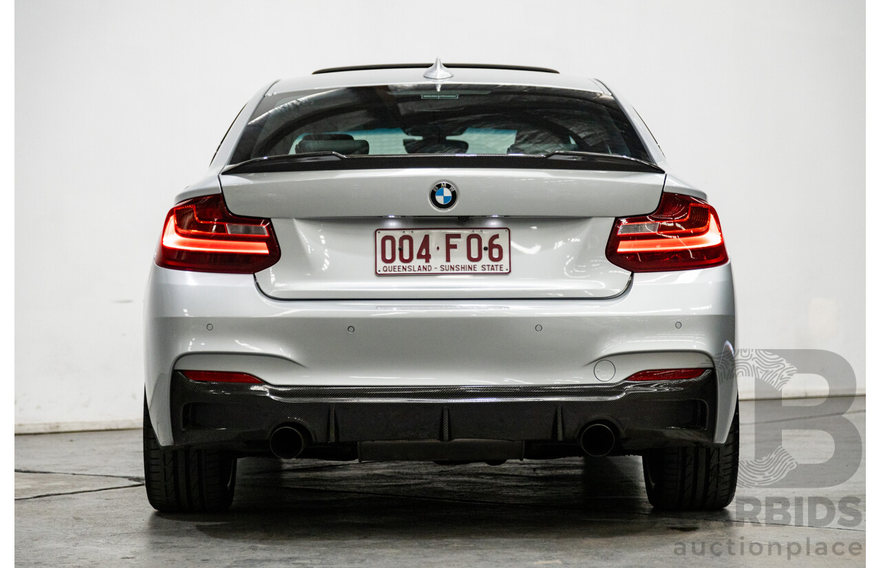 5/2016 BMW 228i M-Sport F22 MY16 2d Coupe Metallic Glacier Silver Turbo 2.0L