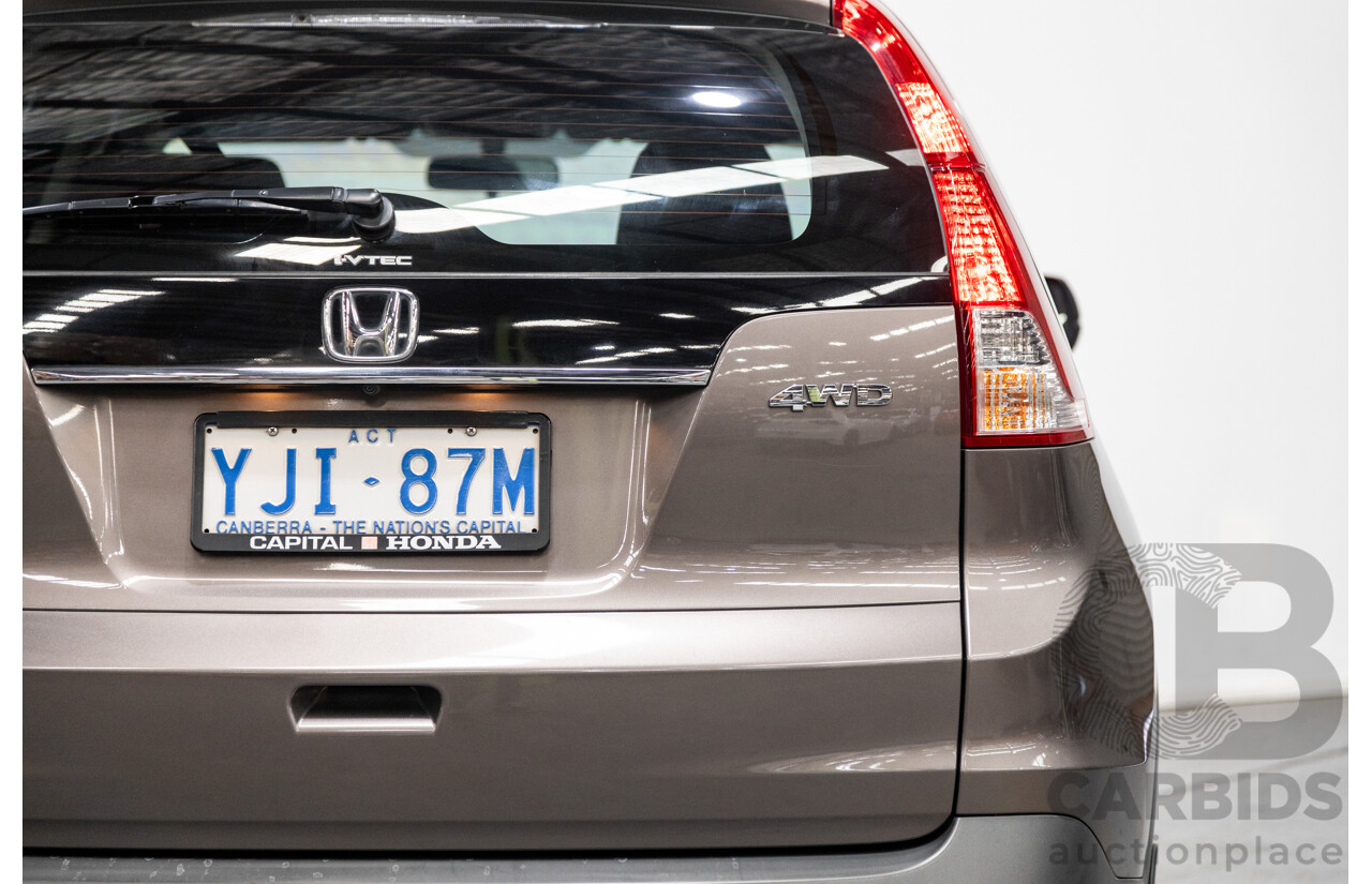 1/2013 Honda CRV VTi (4x4) 30 4d Wagon Metallic Grey 2.4L