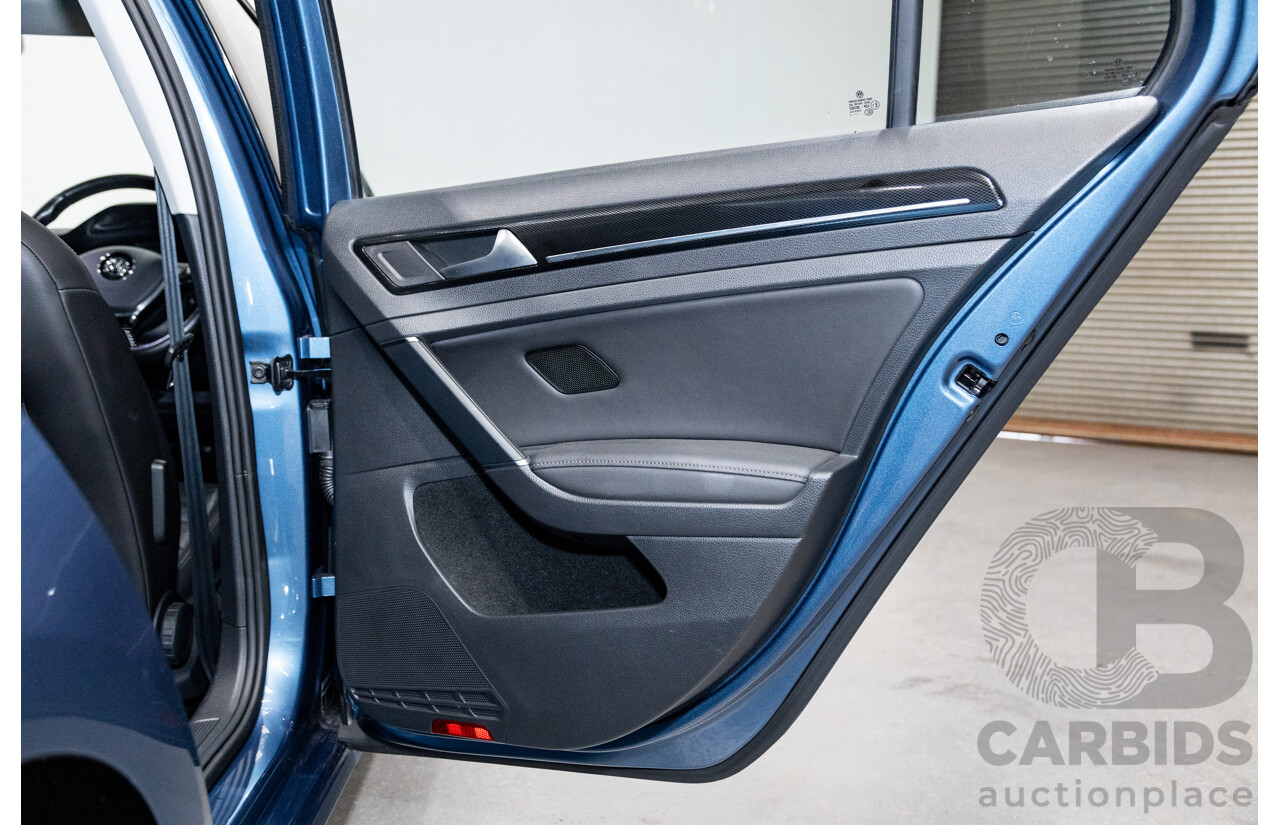 6/2014 Volkswagen Golf 110 TDI Highline AU MK7 MY14.5 5d Hatchback Pacific Blue Metallic Turbo Diesel 2.0L