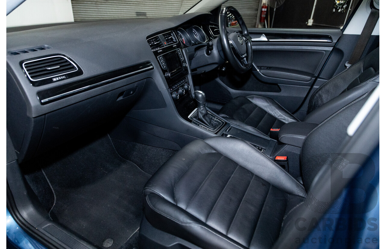 6/2014 Volkswagen Golf 110 TDI Highline AU MK7 MY14.5 5d Hatchback Pacific Blue Metallic Turbo Diesel 2.0L