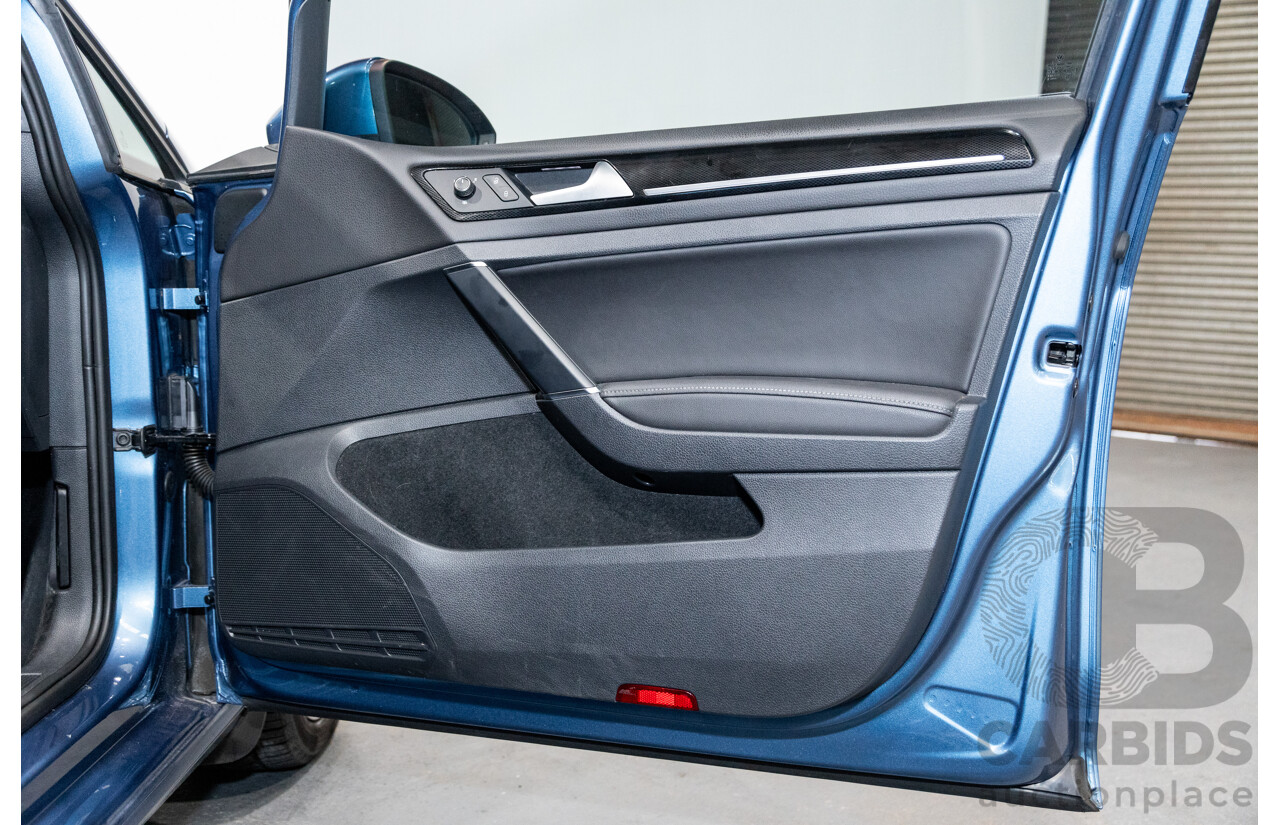 6/2014 Volkswagen Golf 110 TDI Highline AU MK7 MY14.5 5d Hatchback Pacific Blue Metallic Turbo Diesel 2.0L