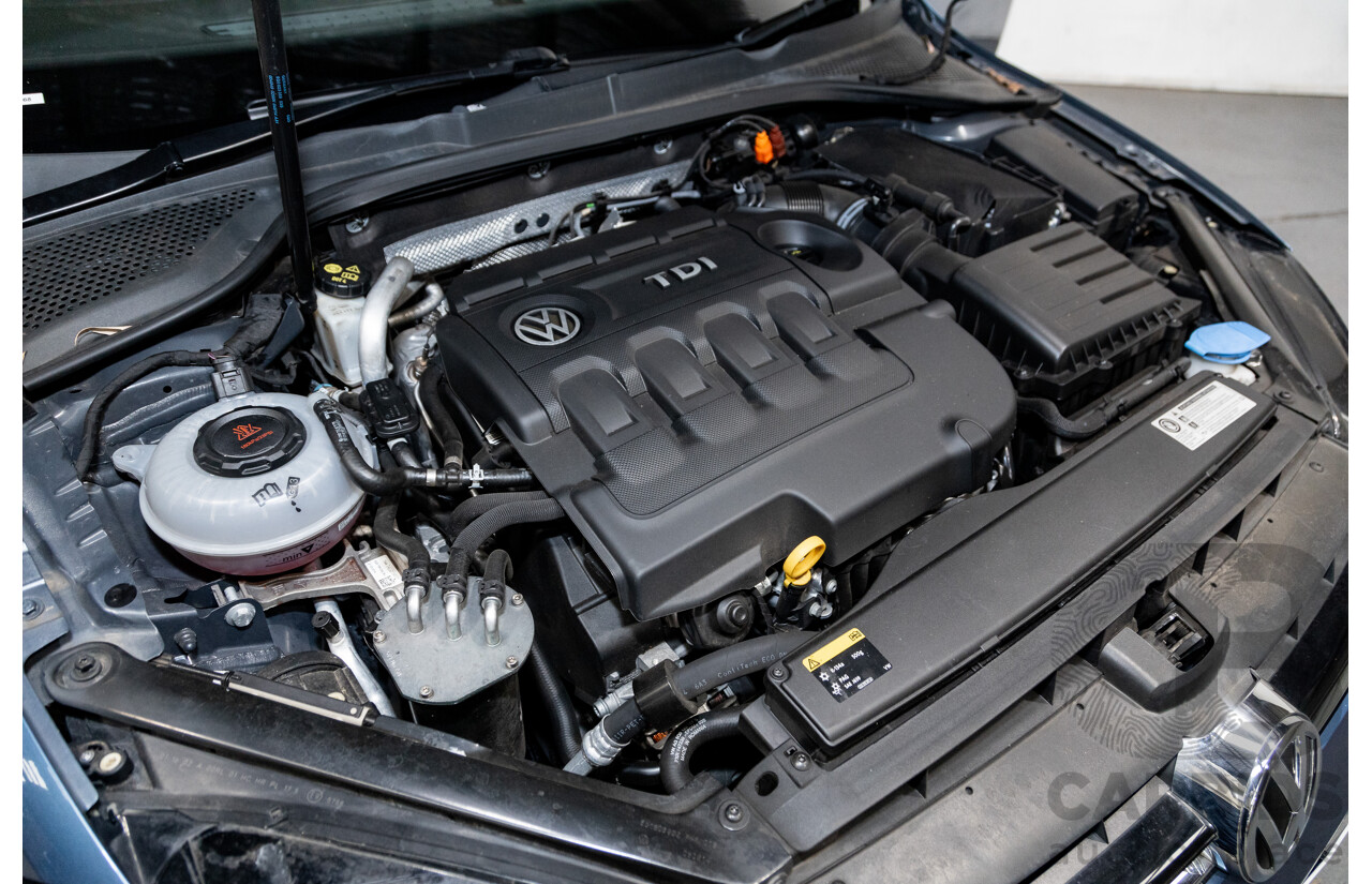 6/2014 Volkswagen Golf 110 TDI Highline AU MK7 MY14.5 5d Hatchback Pacific Blue Metallic Turbo Diesel 2.0L