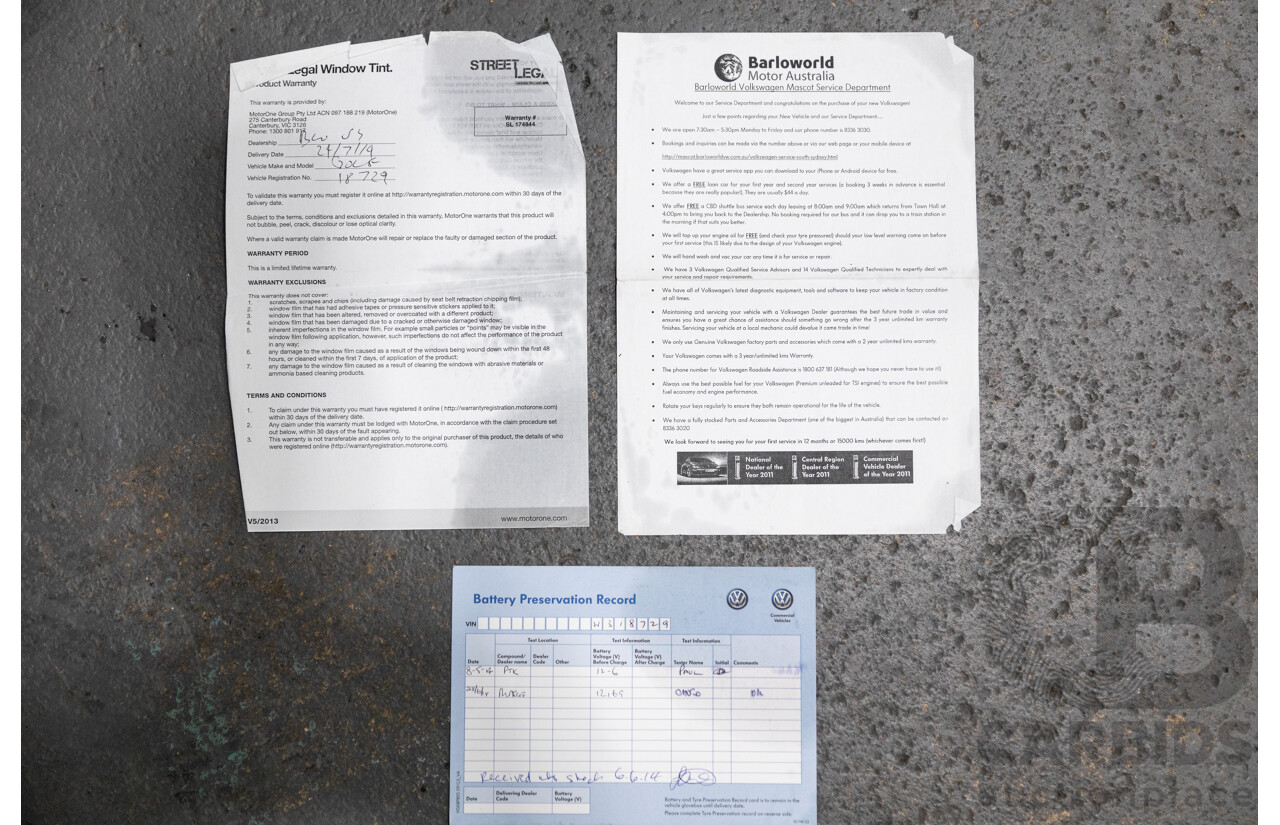 6/2014 Volkswagen Golf 110 TDI Highline AU MK7 MY14.5 5d Hatchback Pacific Blue Metallic Turbo Diesel 2.0L