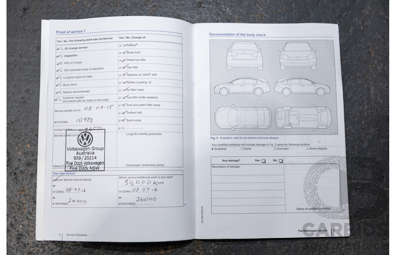 6/2014 Volkswagen Golf 110 TDI Highline AU MK7 MY14.5 5d Hatchback Pacific Blue Metallic Turbo Diesel 2.0L