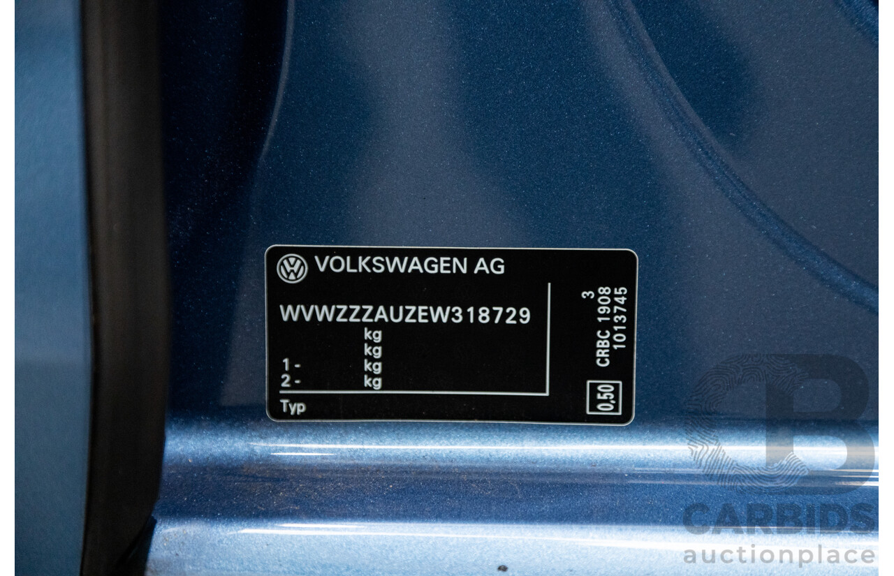 6/2014 Volkswagen Golf 110 TDI Highline AU MK7 MY14.5 5d Hatchback Pacific Blue Metallic Turbo Diesel 2.0L