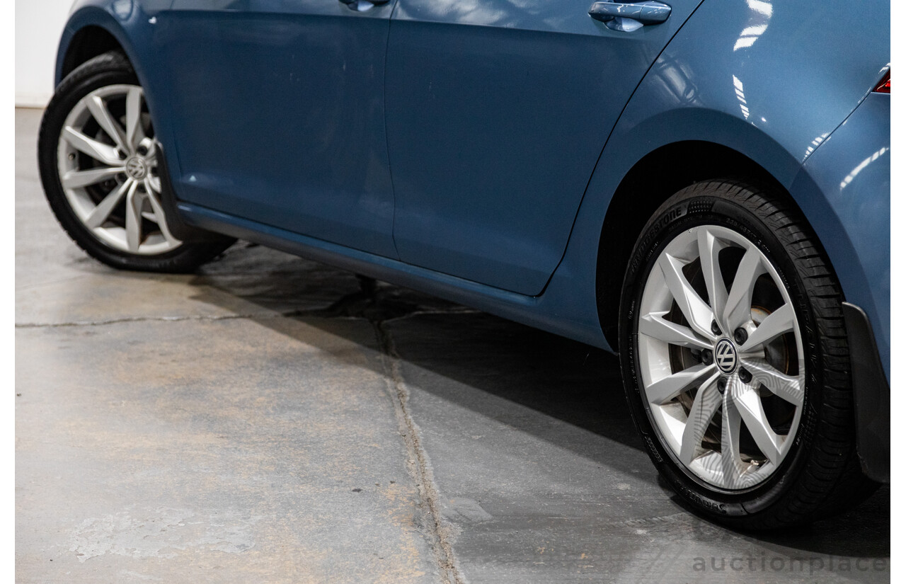 6/2014 Volkswagen Golf 110 TDI Highline AU MK7 MY14.5 5d Hatchback Pacific Blue Metallic Turbo Diesel 2.0L