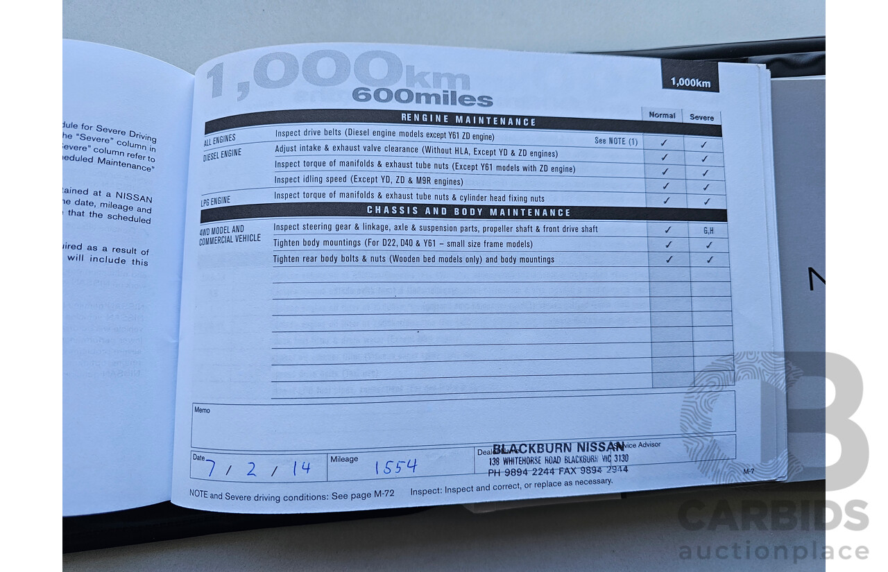 1/2014 Nissan Navara ST-X 550 (4x4) D40 MY12 Dual Cab Utility Silver 3.0L