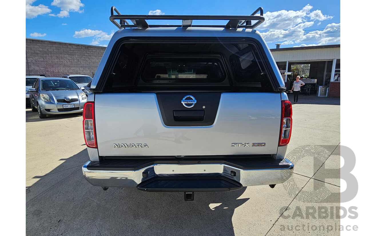 1/2014 Nissan Navara ST-X 550 (4x4) D40 MY12 Dual Cab Utility Silver 3.0L