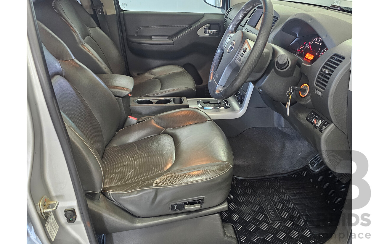 1/2014 Nissan Navara ST-X 550 (4x4) D40 MY12 Dual Cab Utility Silver 3.0L