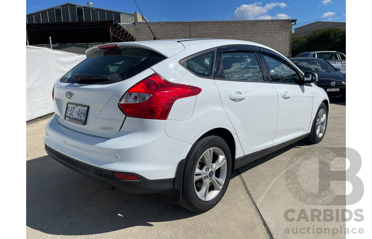 04/2013 Ford Focus TREND FWD LW MK2 5D Hatchback White 2.0L