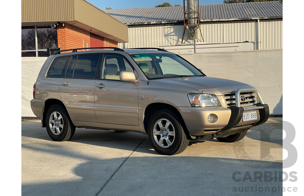 01/2005 Toyota Kluger CVX (4x4) 4WD MCU28R 4D Wagon Gold 3.3L