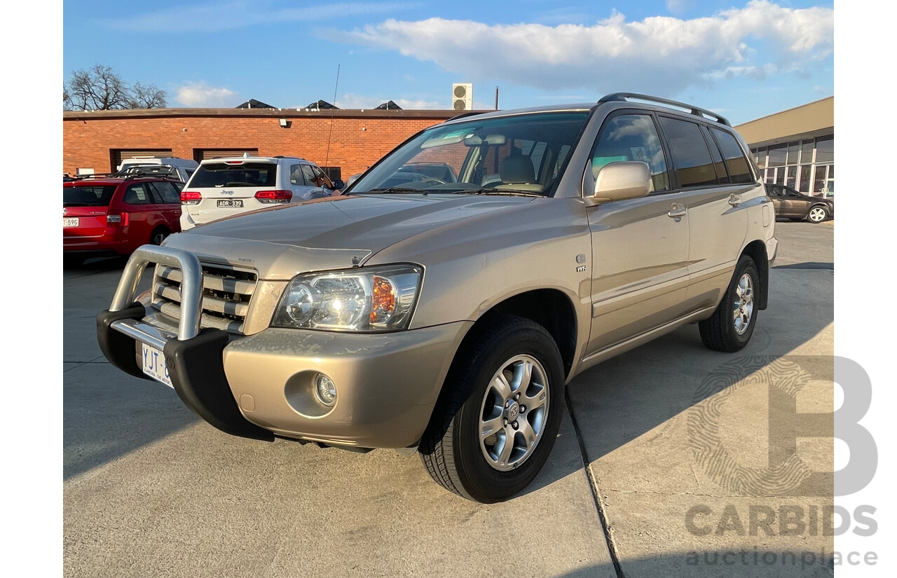 01/2005 Toyota Kluger CVX (4x4) 4WD MCU28R 4D Wagon Gold 3.3L