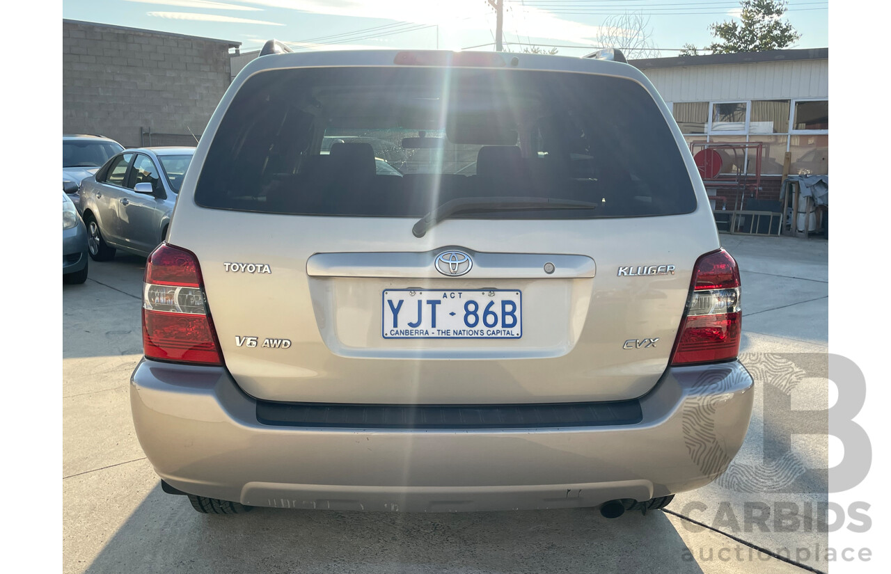 01/2005 Toyota Kluger CVX (4x4) 4WD MCU28R 4D Wagon Gold 3.3L
