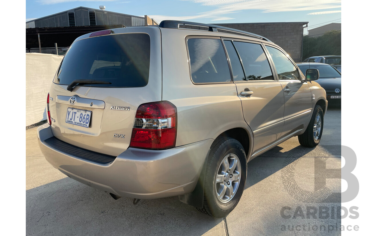 01/2005 Toyota Kluger CVX (4x4) 4WD MCU28R 4D Wagon Gold 3.3L