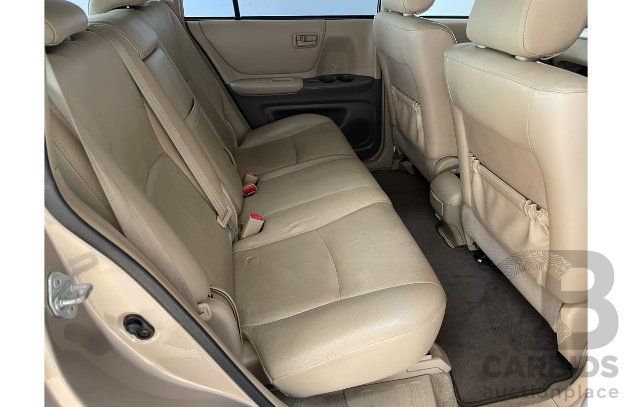 01/2005 Toyota Kluger CVX (4x4) 4WD MCU28R 4D Wagon Gold 3.3L