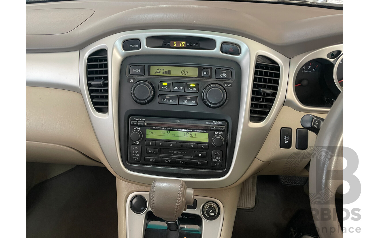 01/2005 Toyota Kluger CVX (4x4) 4WD MCU28R 4D Wagon Gold 3.3L