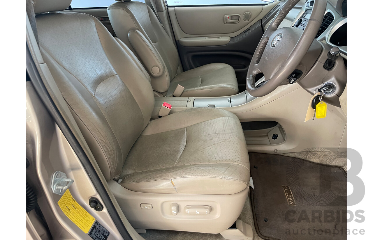 01/2005 Toyota Kluger CVX (4x4) 4WD MCU28R 4D Wagon Gold 3.3L