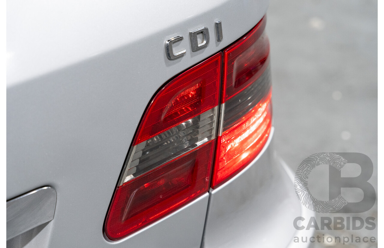 10/2007 Mercedes Benz B180 CDI 245 07 Upgrade 5d Hatchback Polar Silver Metallic Turbo Diesel 2.0L