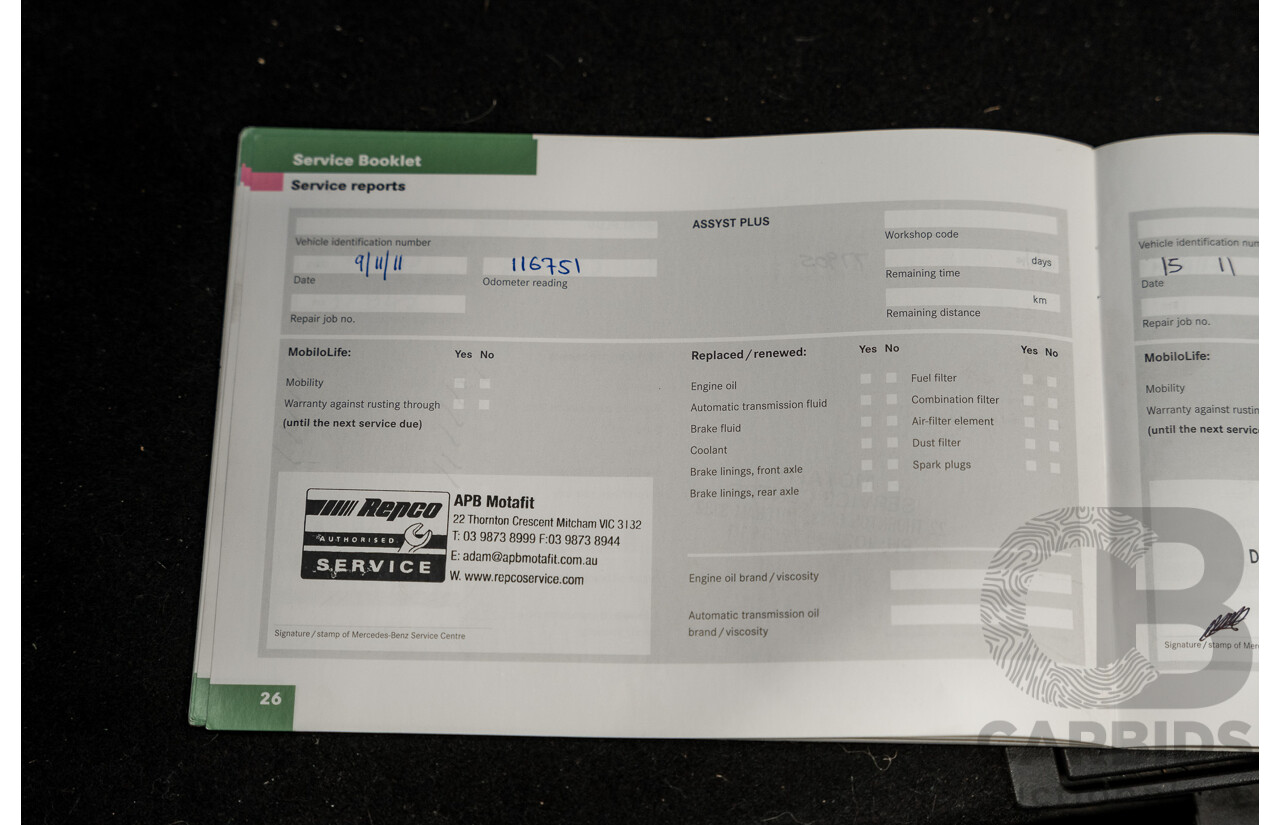 10/2007 Mercedes Benz B180 CDI 245 07 Upgrade 5d Hatchback Polar Silver Metallic Turbo Diesel 2.0L