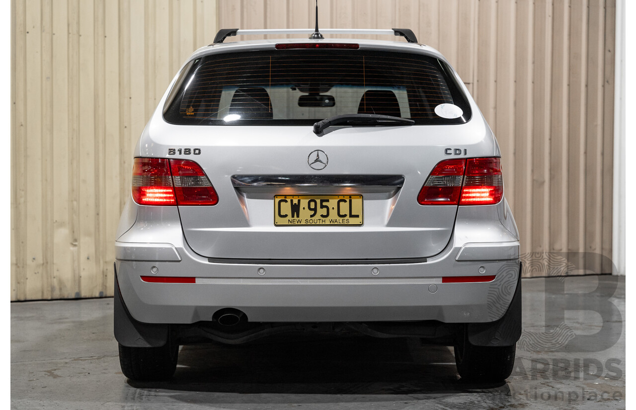 10/2007 Mercedes Benz B180 CDI 245 07 Upgrade 5d Hatchback Polar Silver Metallic Turbo Diesel 2.0L