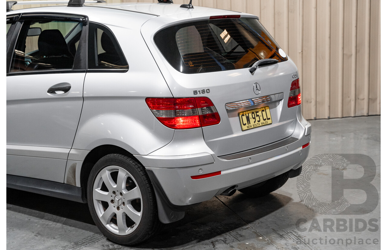 10/2007 Mercedes Benz B180 CDI 245 07 Upgrade 5d Hatchback Polar Silver Metallic Turbo Diesel 2.0L