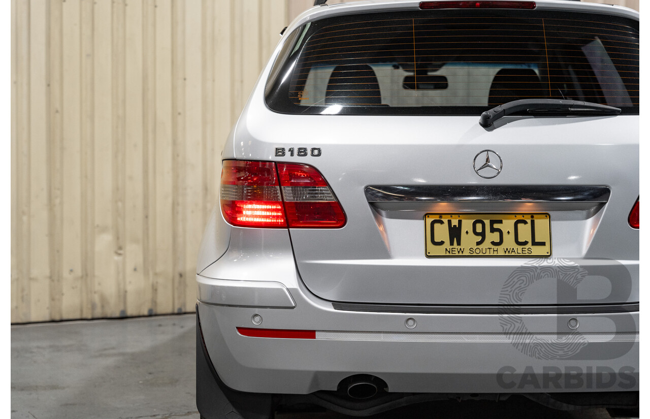 10/2007 Mercedes Benz B180 CDI 245 07 Upgrade 5d Hatchback Polar Silver Metallic Turbo Diesel 2.0L