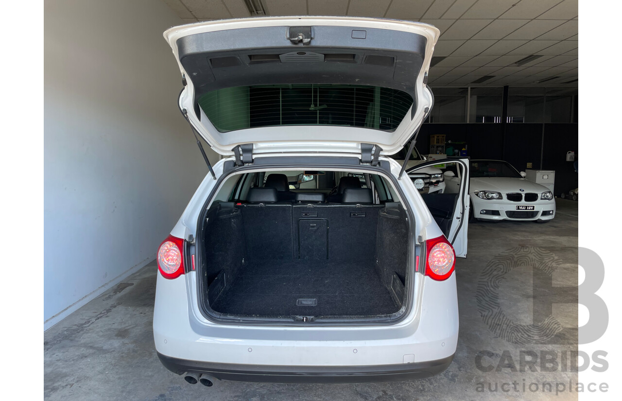 12/2009 Volkswagen Passat 125 TDI FWD 3C MY09 UPGRADE 4D Wagon White 2.0L