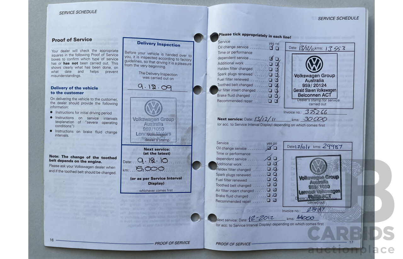 12/2009 Volkswagen Passat 125 TDI FWD 3C MY09 UPGRADE 4D Wagon White 2.0L