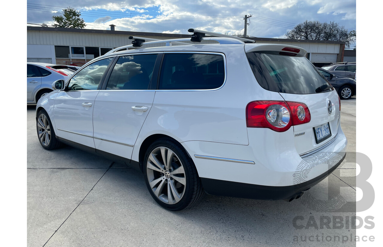12/2009 Volkswagen Passat 125 TDI FWD 3C MY09 UPGRADE 4D Wagon White 2.0L