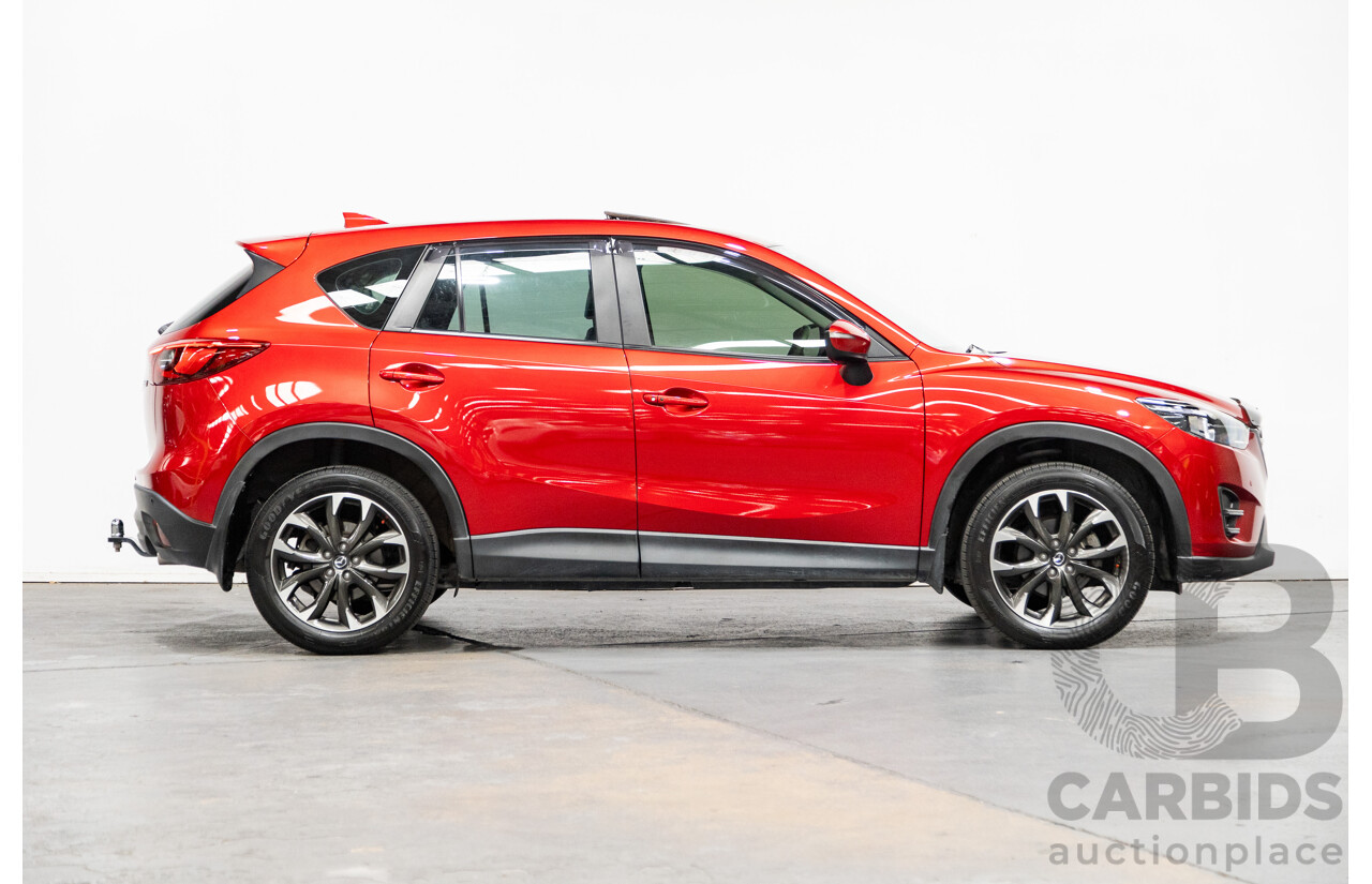 7/2015 Mazda CX-5 Akera (AWD) Series 2 KE MY15 4d Wagon Soul Red Metallic Twin Turbo Diesel 2.2L