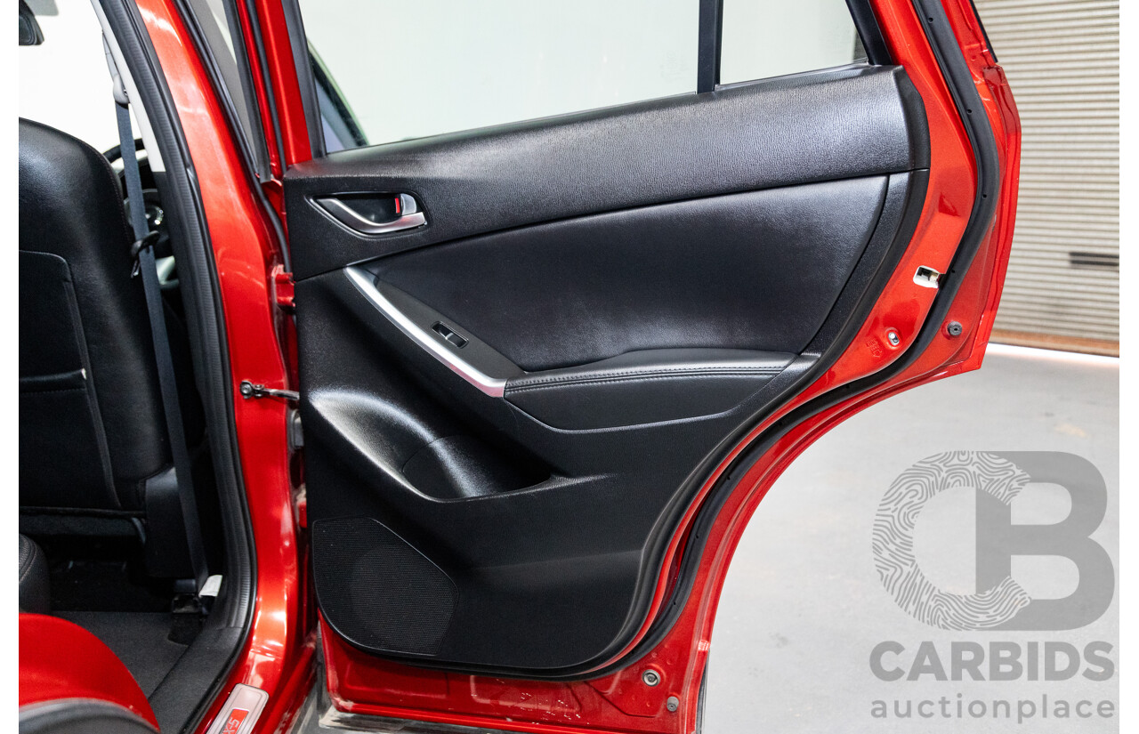 7/2015 Mazda CX-5 Akera (AWD) Series 2 KE MY15 4d Wagon Soul Red Metallic Twin Turbo Diesel 2.2L
