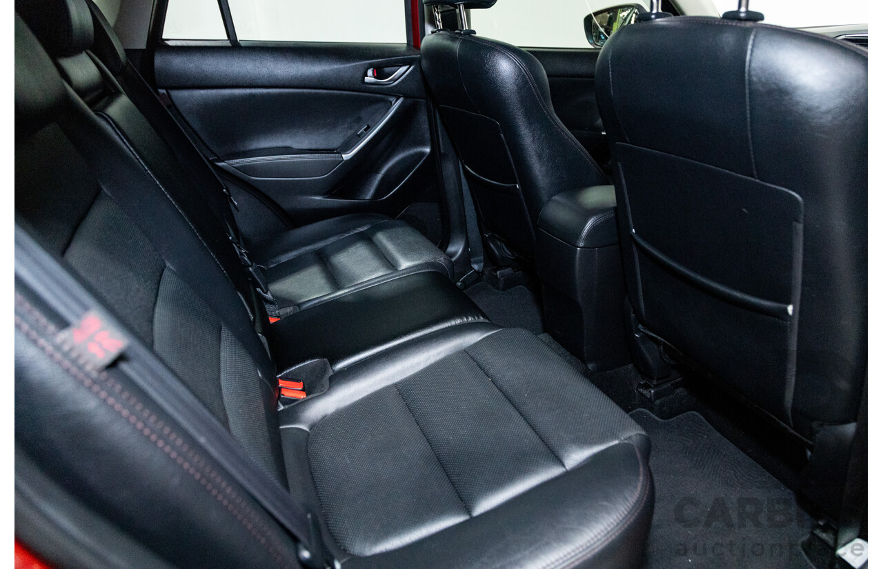 7/2015 Mazda CX-5 Akera (AWD) Series 2 KE MY15 4d Wagon Soul Red Metallic Twin Turbo Diesel 2.2L