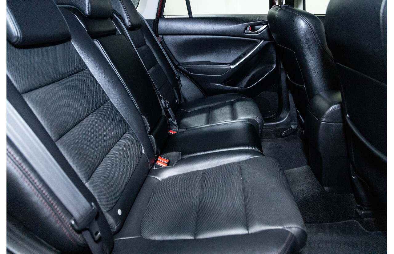 7/2015 Mazda CX-5 Akera (AWD) Series 2 KE MY15 4d Wagon Soul Red Metallic Twin Turbo Diesel 2.2L