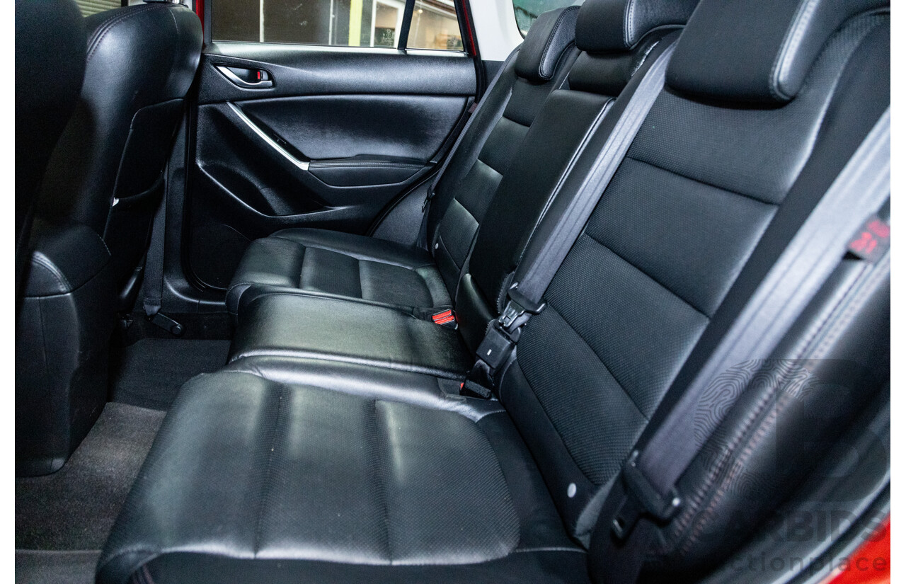 7/2015 Mazda CX-5 Akera (AWD) Series 2 KE MY15 4d Wagon Soul Red Metallic Twin Turbo Diesel 2.2L