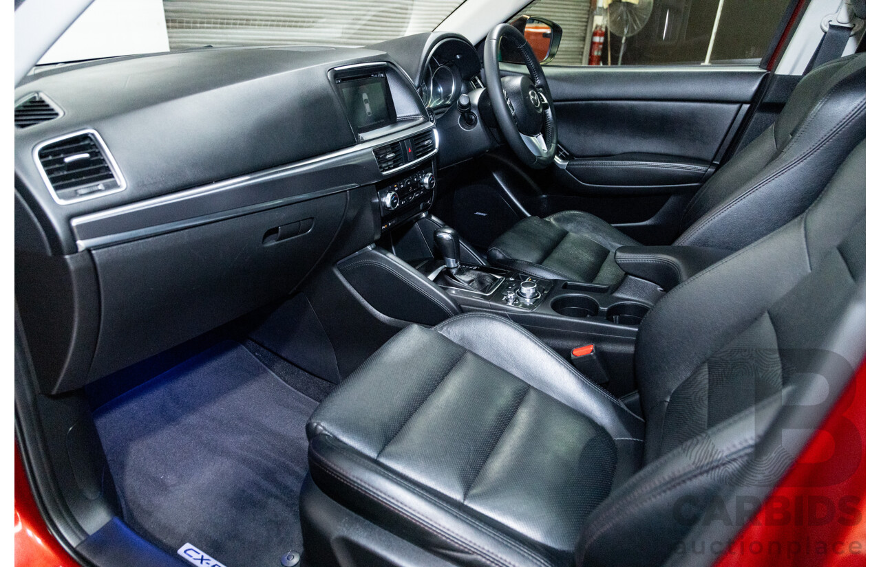 7/2015 Mazda CX-5 Akera (AWD) Series 2 KE MY15 4d Wagon Soul Red Metallic Twin Turbo Diesel 2.2L