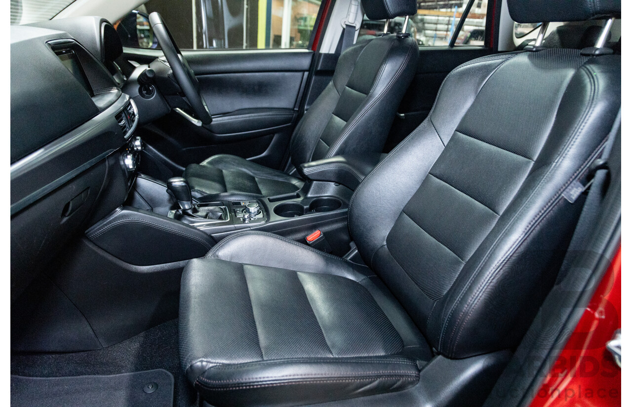 7/2015 Mazda CX-5 Akera (AWD) Series 2 KE MY15 4d Wagon Soul Red Metallic Twin Turbo Diesel 2.2L