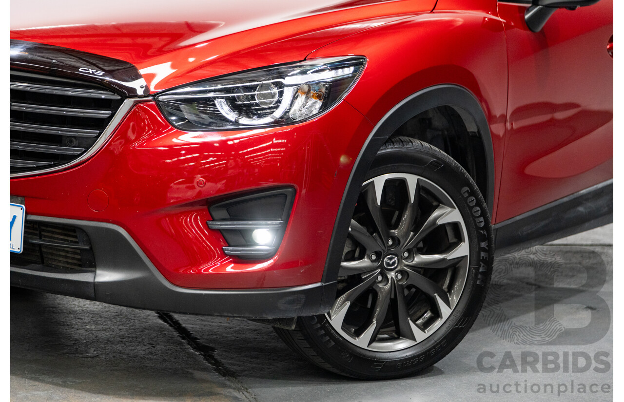 7/2015 Mazda CX-5 Akera (AWD) Series 2 KE MY15 4d Wagon Soul Red Metallic Twin Turbo Diesel 2.2L