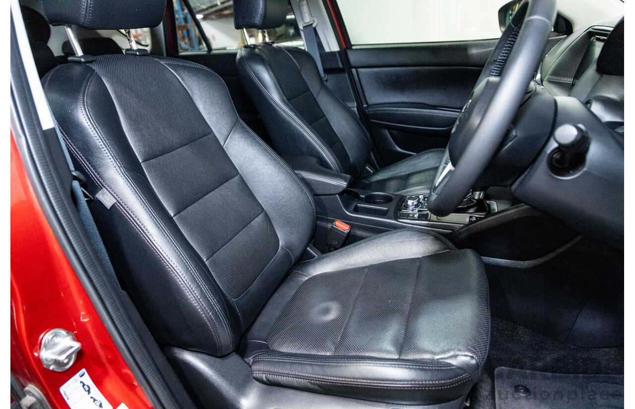 7/2015 Mazda CX-5 Akera (AWD) Series 2 KE MY15 4d Wagon Soul Red Metallic Twin Turbo Diesel 2.2L
