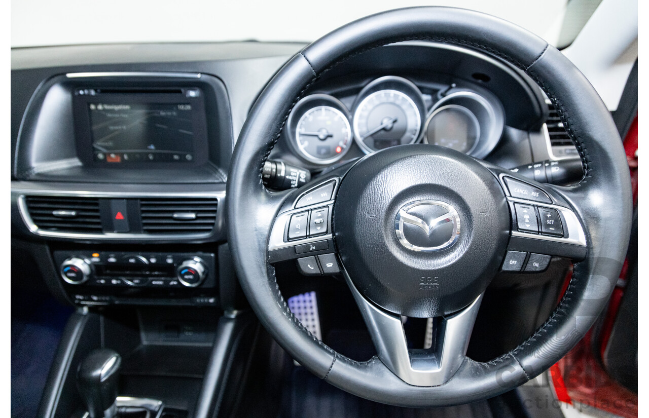 7/2015 Mazda CX-5 Akera (AWD) Series 2 KE MY15 4d Wagon Soul Red Metallic Twin Turbo Diesel 2.2L