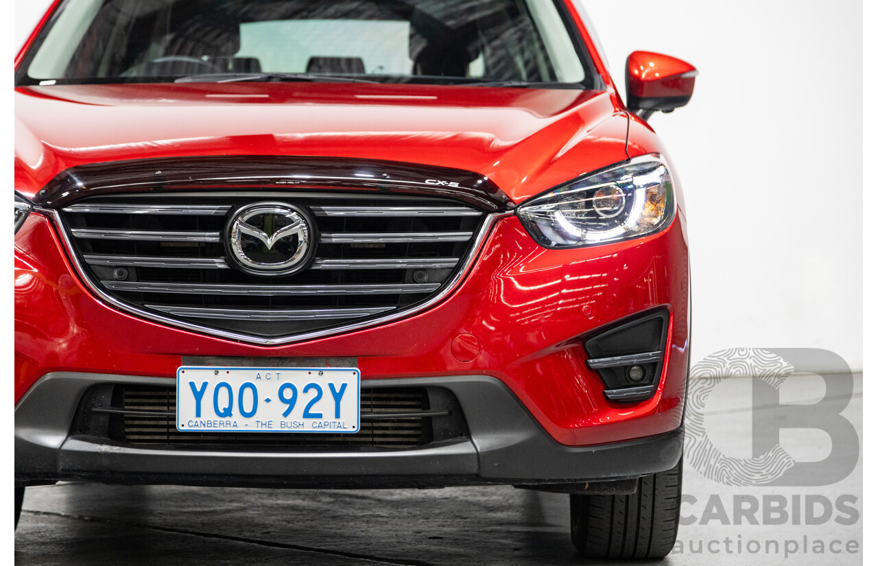 7/2015 Mazda CX-5 Akera (AWD) Series 2 KE MY15 4d Wagon Soul Red Metallic Twin Turbo Diesel 2.2L