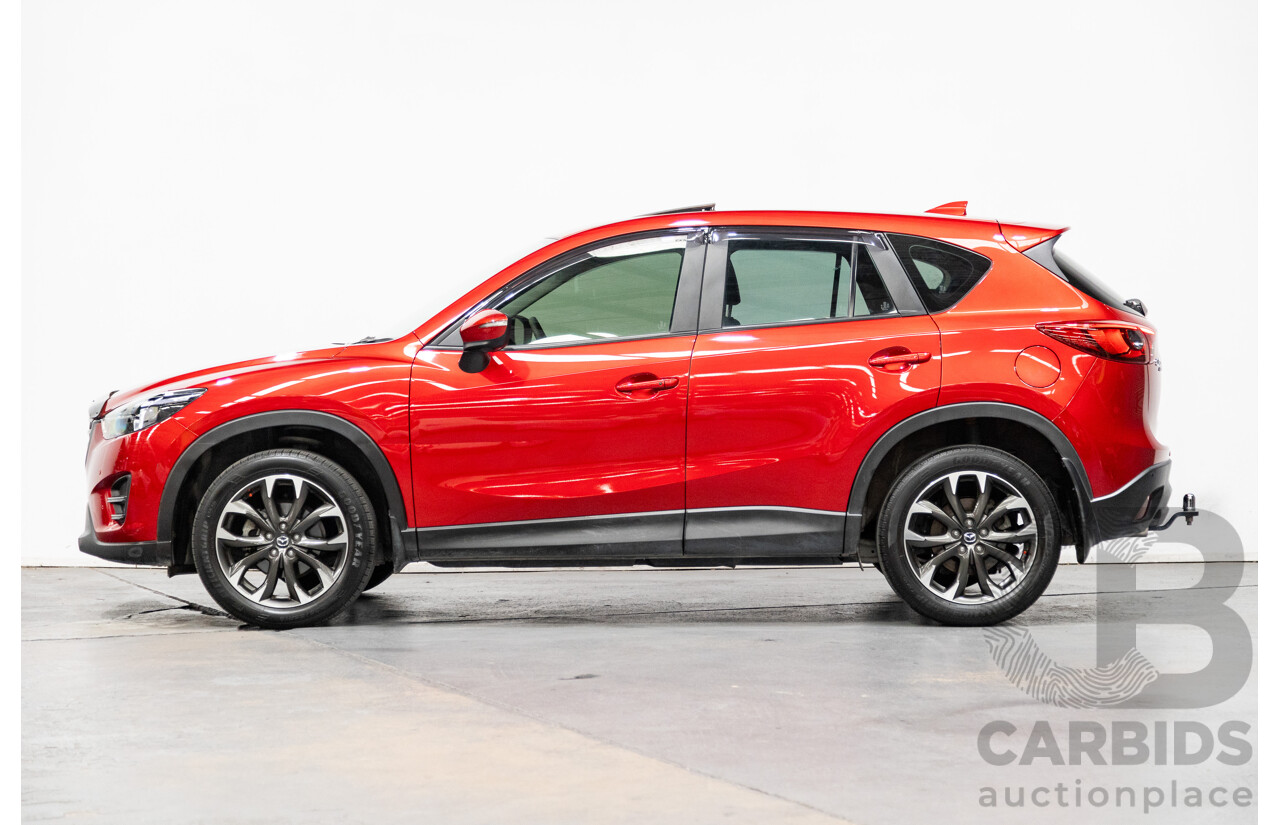 7/2015 Mazda CX-5 Akera (AWD) Series 2 KE MY15 4d Wagon Soul Red Metallic Twin Turbo Diesel 2.2L