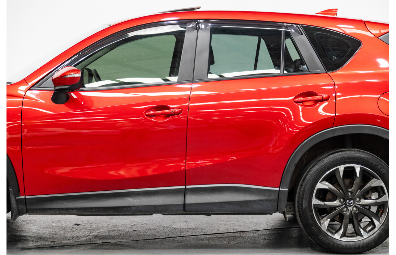 7/2015 Mazda CX-5 Akera (AWD) Series 2 KE MY15 4d Wagon Soul Red Metallic Twin Turbo Diesel 2.2L