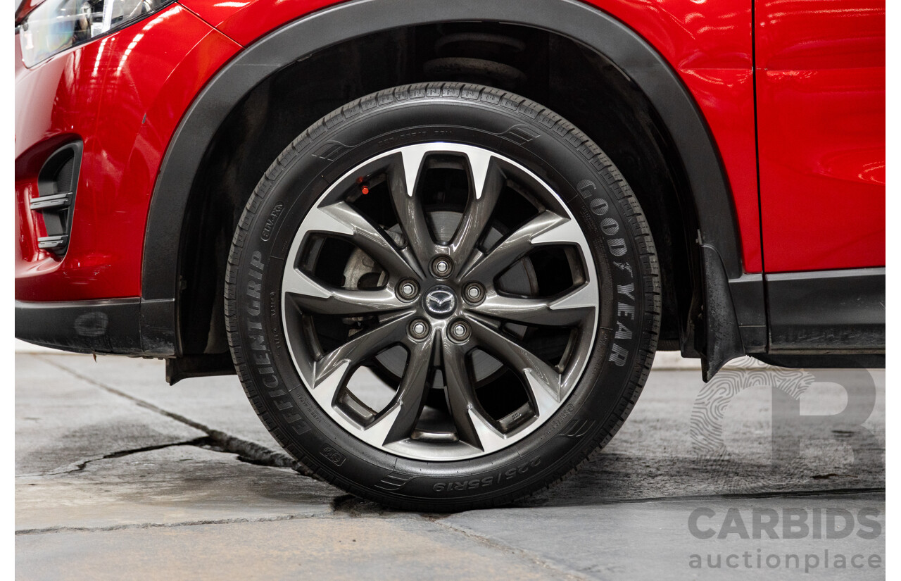 7/2015 Mazda CX-5 Akera (AWD) Series 2 KE MY15 4d Wagon Soul Red Metallic Twin Turbo Diesel 2.2L